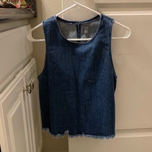 Jean shirt top